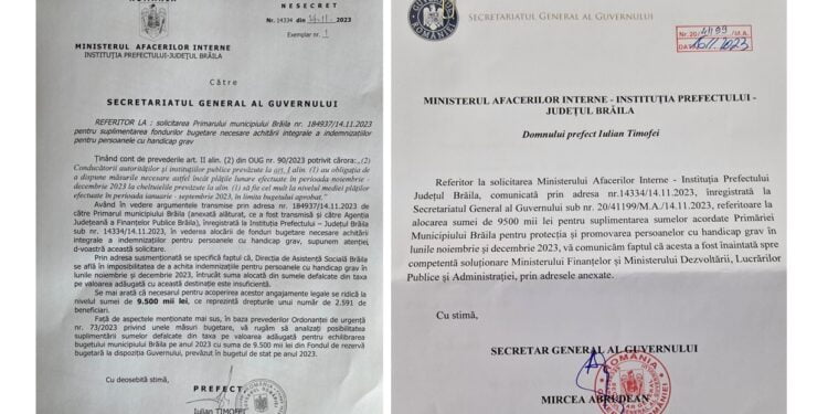 Însoțitorii persoanelor cu handicap grav din Brăila au primit doar o parte din indemnizația aferentă lunii noiembrie. Primarul Dragomir declară că restul banilor îi vor primi după rectificarea bugetară făcută de Guvern