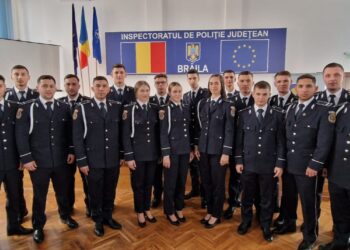 Absolvenți ai Școlii de Agenți de Poliție Vasile Lascăr Câmpina repartizați la IPJ Brăila