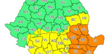 Atenționări COD PORTOCALIU și GALBEN de ninsori viscolite