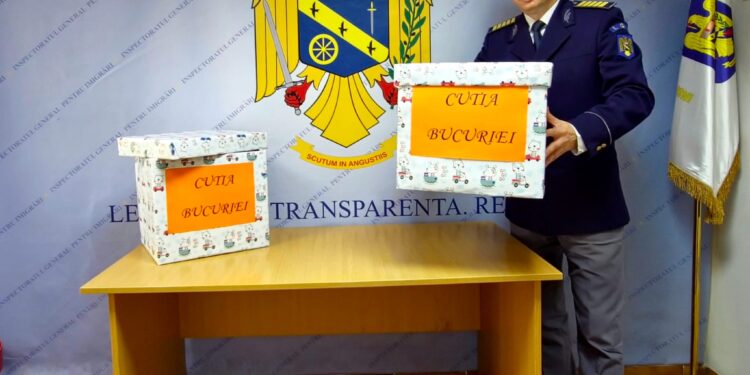 “Cutia Bucuriei” amplasată la sediul Inspectoratului General Pentru Imigrări