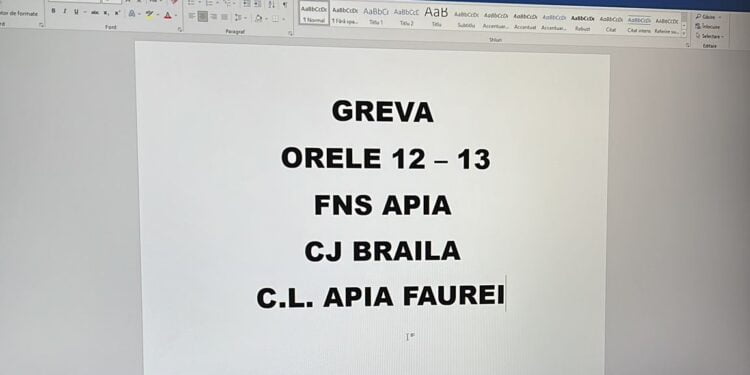 Salariații APIA din județul Brăila au întrerupt azi activitatea timp de o oră, ca urmare a nemulțumirilor salariale. Protestele vor continua