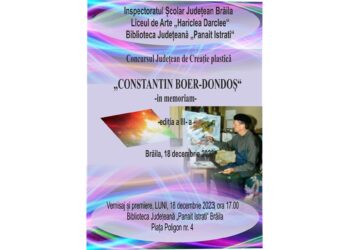 Concursul județean de creație plastică „Constantin Boer Dondoș – in memoriam”: premierea câștigătorilor și vernisajul expoziției
