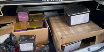 Vindea articole pirotehnice pe raza localității Grădiștea