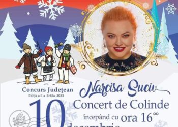A doua ediție a Concursului județean Tradiții și obiceiuri o are ca invitată pe Narcisa Suciu, într-un concert de colinde