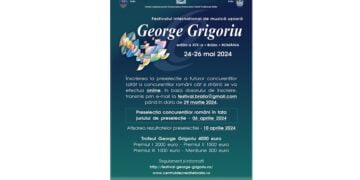 Au început înscrierile la cea de-a XIX-a ediție a Festivalului Internațional de Muzică Ușoară „George Grigoriu”