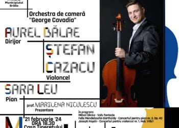 Ștefan Cazacu și Sara Leu, alături de Orchestra de cameră „George Cavadia”, vă invită la un ”Concert de concerte”
