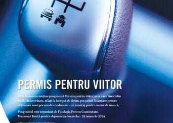 Permis pentru viitor – Înscrieri până în 24 ianuarie 2024. Se plătește școala de șoferi pentru tineri din medii defavorizate