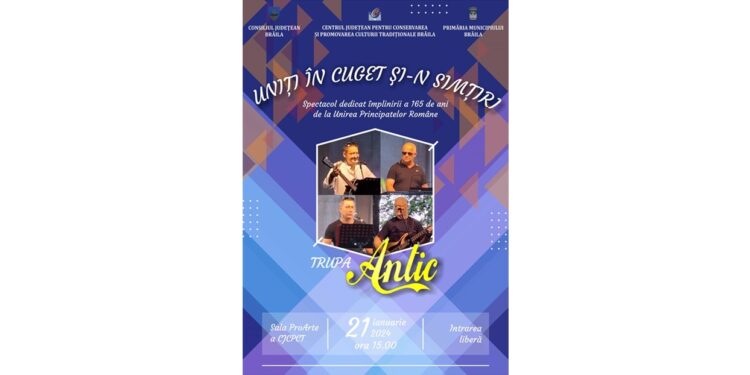 „Uniți în cuget și-n simțiri” la Centrul de Creație Brăila