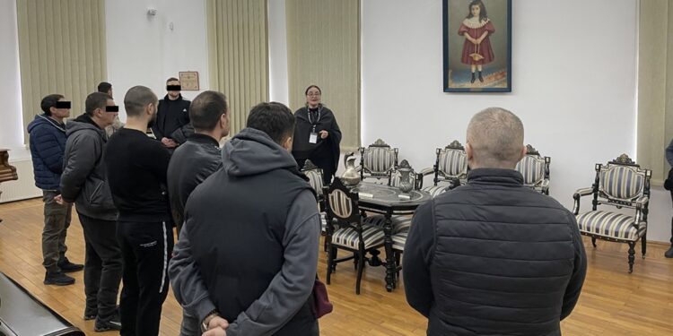 Un grup de deținuți de la Penitenciarul Brăila a participat astăzi la Muzeul Brăilei „Carol I” la un eveniment dedicat Micii Uniri