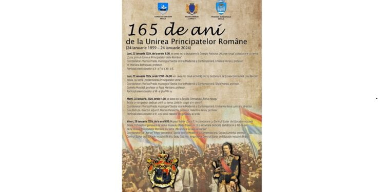 Activități culturale și de pedagogie muzeală dedicate împlinirii a 165 de ani de la Unirea Principatelor Române