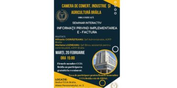 Implementarea e-factura – Seminar interactiv la CCIA Brăila