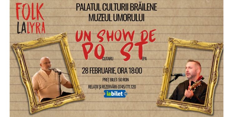 Un nou show de PO-ST la Palatul Lyra, susținut de Sorin Poclitaru și Cătălin Stepa