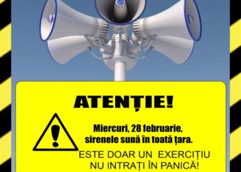 Exercițiu de alarmare publică „Miercurea Sirenelor”