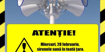 Exercițiu de alarmare publică „Miercurea Sirenelor”
