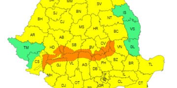 ANM a emis o avertizare cod galben de vânt pentru luni, 5 februarie