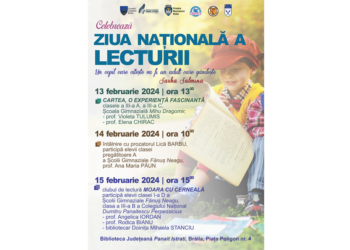 Biblioteca Județeană „Panait Istrati” Brăila sărbătorește Ziua Națională a Lecturii