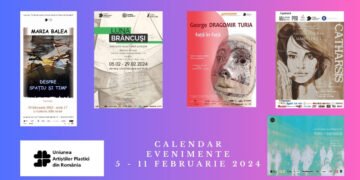 Evenimentele din lumea artelor vizuale recomandate de Uniunea Artiștilor Plastici din România în săptămâna 5 – 11 februarie 2024
