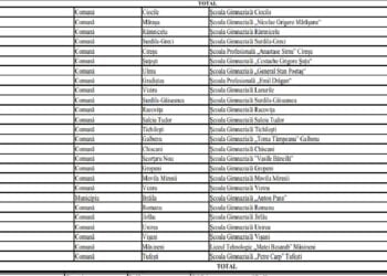 26 de unități școlare din județul Brăila incluse în programul național „Masă sănătoasă”