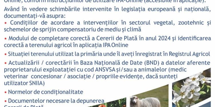 4 aprilie 2024 – Startul Campaniei de primire a Cererilor de Plată