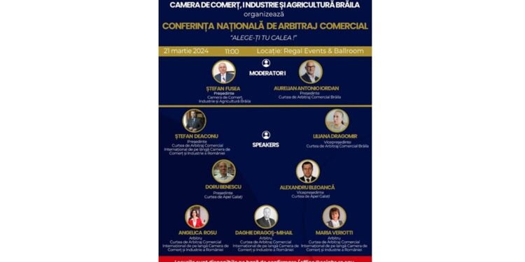 Noul președinte al Curții de Arbitraj Comercial de pe lângă CCIA Brăila este Aurelian Antonio Iordan 14 Noul președinte al Curții de Arbitraj Comercial de pe lângă CCIA Brăila este Aurelian Antonio Iordan