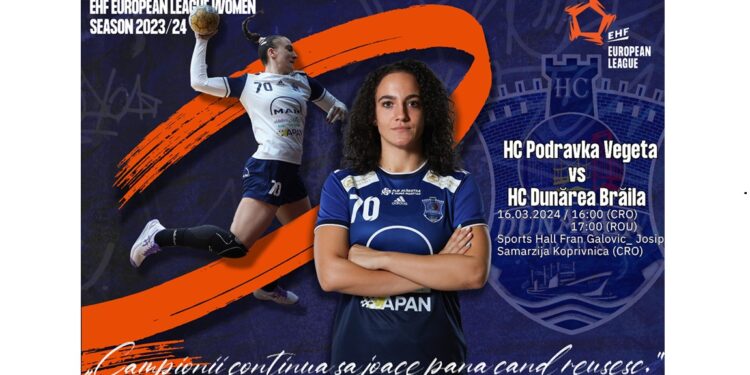 Echipa de handbal „Dunărea” Brăila a plecat în Croația pentru meciul cu Podravka Vegeta