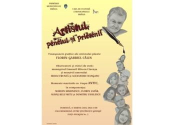 „Artistul, penelul și prietenii” – expoziție de desene la Casa Goangă