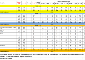 Rezultatele simulării examenului de Bacalaureat la nivelul județului Brăila
