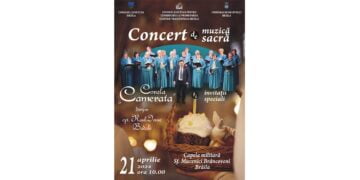 Concert de muzică sacră transmis live din Capela militară „Sfinții Mucenici Brâncoveni” Brăila