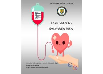 Polițiștii din cadrul Penitenciarului Brăila au donat sânge