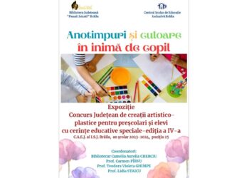 Concursul Județean de Arte vizuale „Anotimpuri și culoare în inimă de copil”, în plină desfășurare