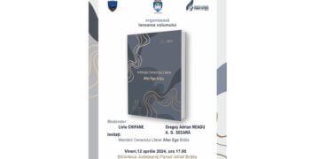 Antologia Cenaclului Literar Alter Ego Brăila va fi lansată vineri, 12 aprilie