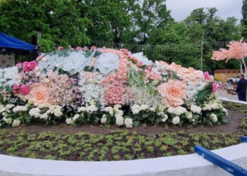 Suntem cârcotași dacă spunem că asta seamănă mai degrabă cu un mormânt proaspăt, decât cu un aranjament floral?