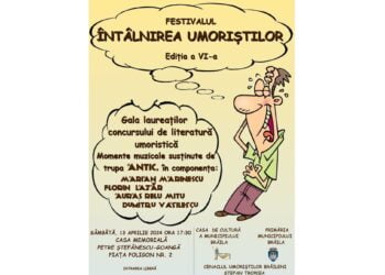 Pe 13 aprilie va avea loc Gala Laureaților celei de a VI-a ediții a Festivalului Concurs „Întâlnirea Umoriștilor”