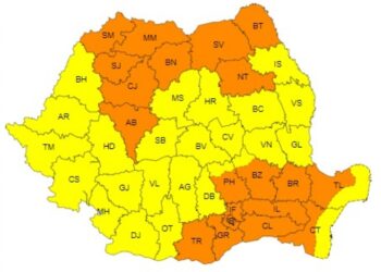 Marți, și în Brăila, vom avea un cod portocaliu de vânt