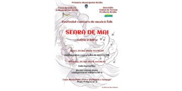 Propunere de week-end pentru brăilenii iubitori de folk: Festivalul Concurs de Muzică Folk „Seară de Mai”