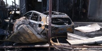 Service-ul auto de pe șoseaua Focșani, unde a avut loc incendiul din 24 mai, a fost amendat de Garda de Mediu