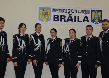 Șapte absolvenți ai Academiei de Poliție „A. I. Cuza” au fost repartizați astăzi pe funcții, în cadrul IPJ Brăila