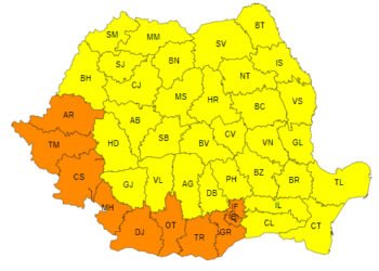 Zile caniculare marți și miercuri