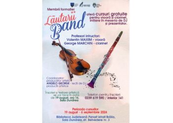 Cursuri gratuite de vioară și clarinet, DJ și prezentator, oferite de membrii formației „Lăutarii Band”