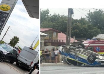 Accident pe DE 584, în zona unei stații peco din comuna Viziru