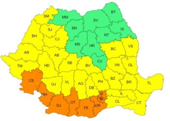 Alertă meteorologică. Disconfort termic ridicat și caniculă