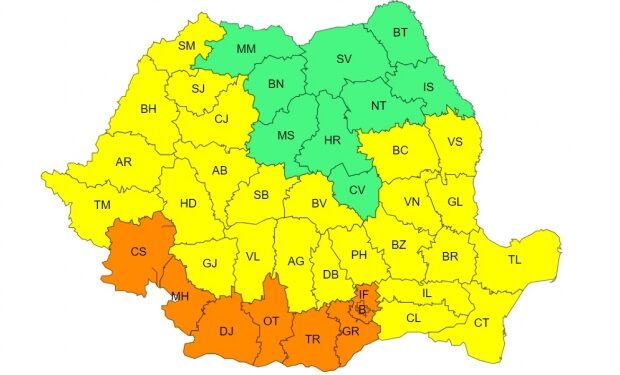 Alertă meteorologică. Disconfort termic ridicat și caniculă