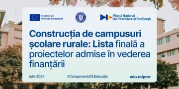 Ministerul Educației a publicat lista finală a proiectelor admise în vederea finanțării din cadrul apelului „Schemă de granturi pentru construcția de campusuri școlare rurale”