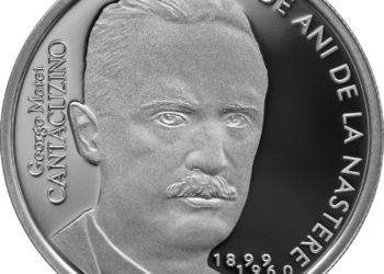BNR lansează în circuitul numismatic o monedă din argint cu tema 125 de ani de la nașterea lui George Matei Cantacuzino