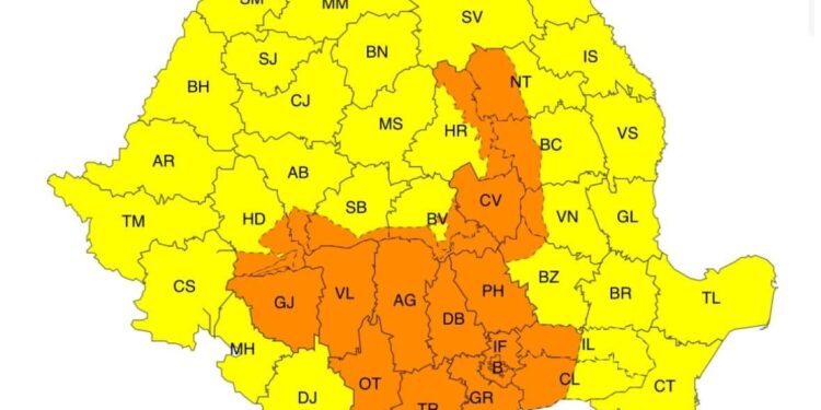 Instabilitate atmosferică, ploi însemnate cantitativ, intensificări ale vântului în perioada 29 septembrie, ora 10 – 30 septembrie, ora 22