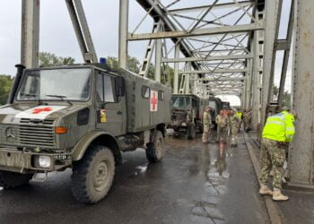 Accident pe DN 2B, în apropierea Podului Siret – Șendreni, în care au fost implicate două convoaie militare