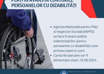 Plăți în avans pentru persoanele cu dizabilități