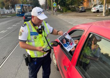 Activități ale polițiștilor rutieri brăileni în cadrul proiectului Roadpol Safety Days