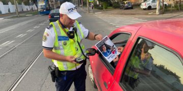 Activități ale polițiștilor rutieri brăileni în cadrul proiectului Roadpol Safety Days
