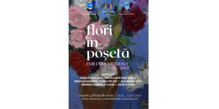 Expoziție de pictură, grafică și ceramică la Galeria „Gheorghe Naum”: „FLORI ÎN POȘETĂ. EMILIA DUMITRESCU (1921 – 2005)”